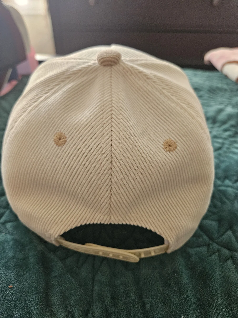 Expensive & Difficult Beige Corduroy Trucker Cap